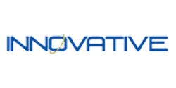 Innovative logo featuring sleek, modern typography with dynamic lines or abstract shapes, symbolizing creativity, forward-thinking, and cutting-edge solutions in technology or business services