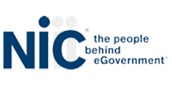 NIC logo featuring bold blue letters with a modern design, representing the company’s digital government services and technology solutions for public sector agencies